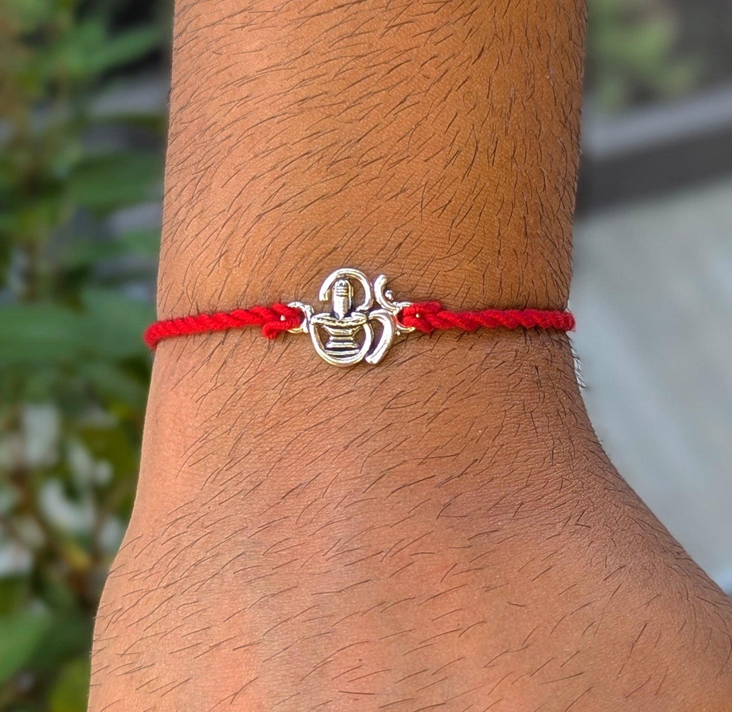 Inner Pulse – Shivling OM Fusion 925 Silver Rakhi