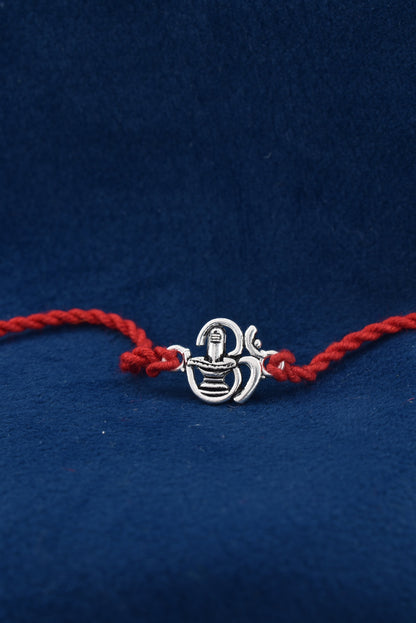 silver rakhi set for brother