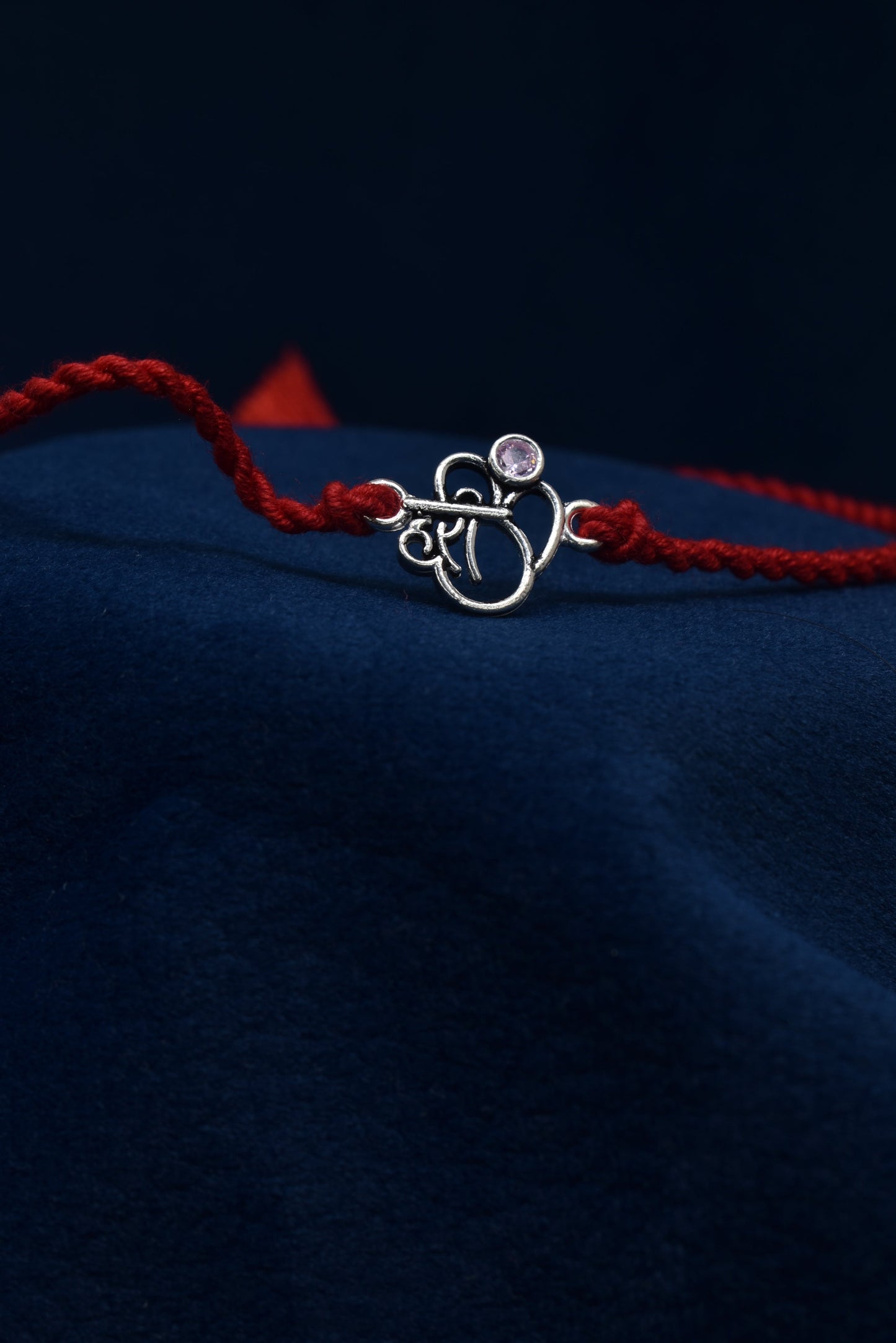 Harmonious bond, Hari Om's essence 925 Silver Rakhi.