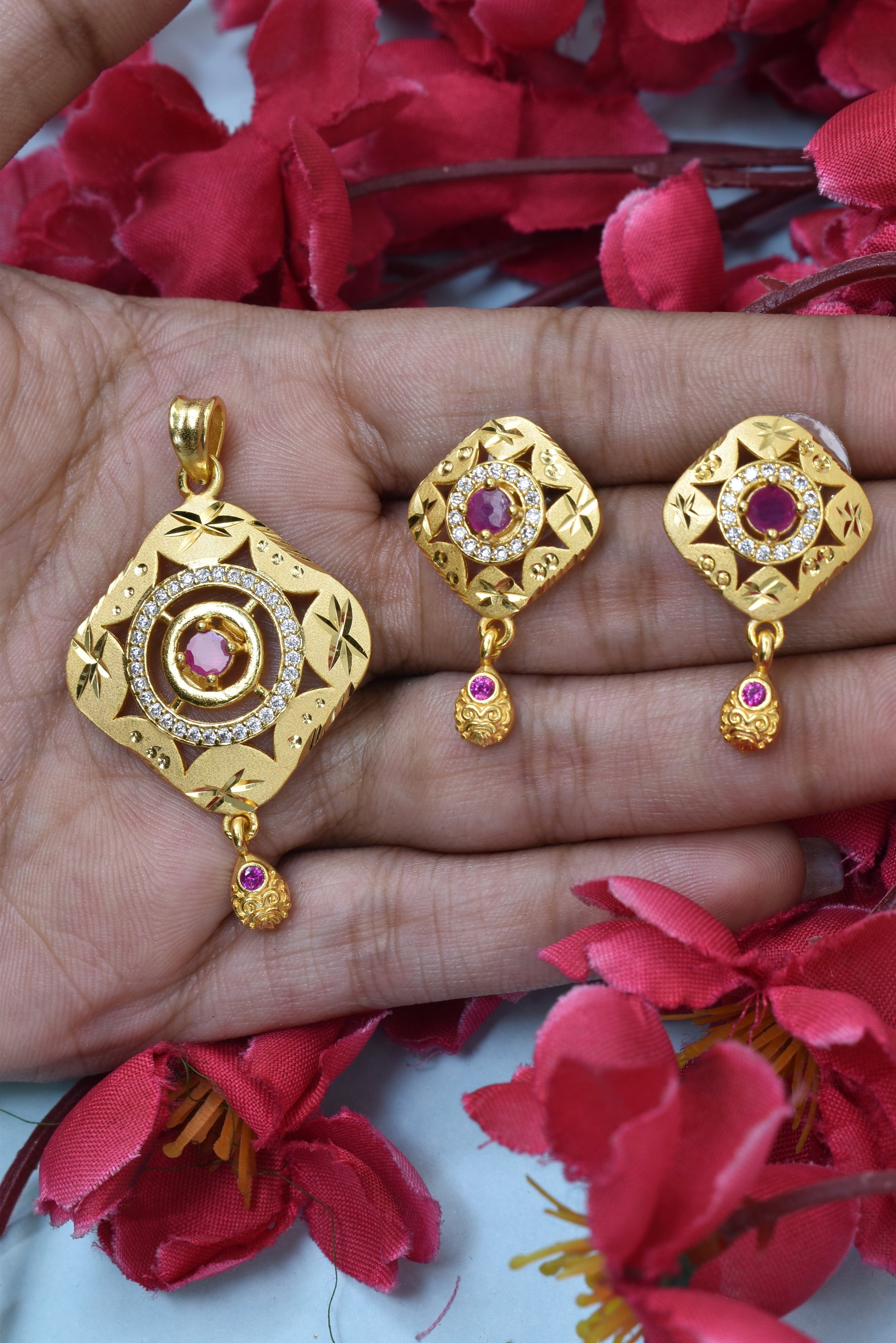 Gold-plated adjustable ring