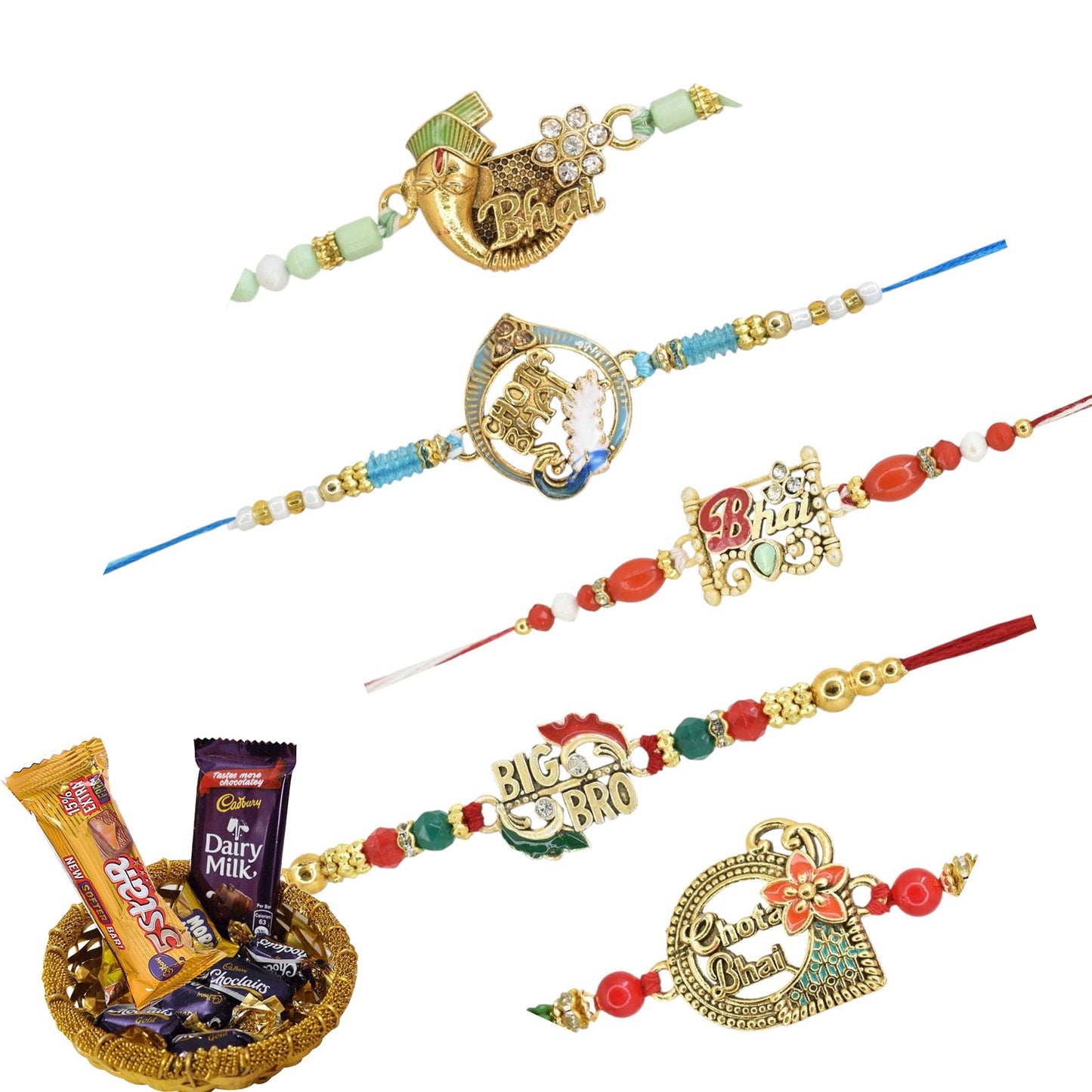 Combo Rakhi, Latest Rakhi Design 2025, Rakhi with chocolate gift hamper