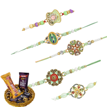 Combo Rakhi, Latest Rakhi Design 2025, Rakhi with chocolate gift hamper