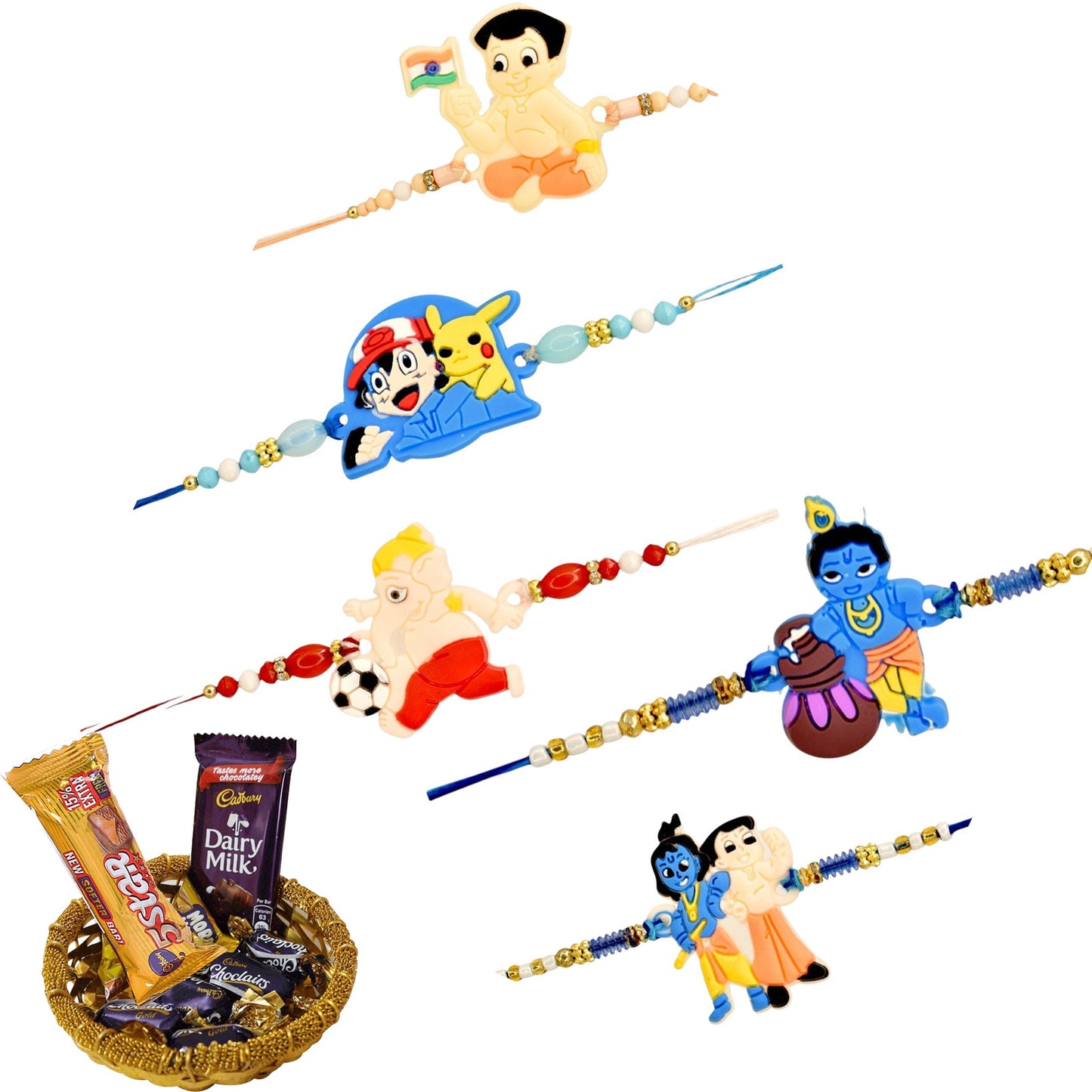 Combo Rakhi, Latest Rakhi Design 2025, Rakhi with chocolate gift hamper