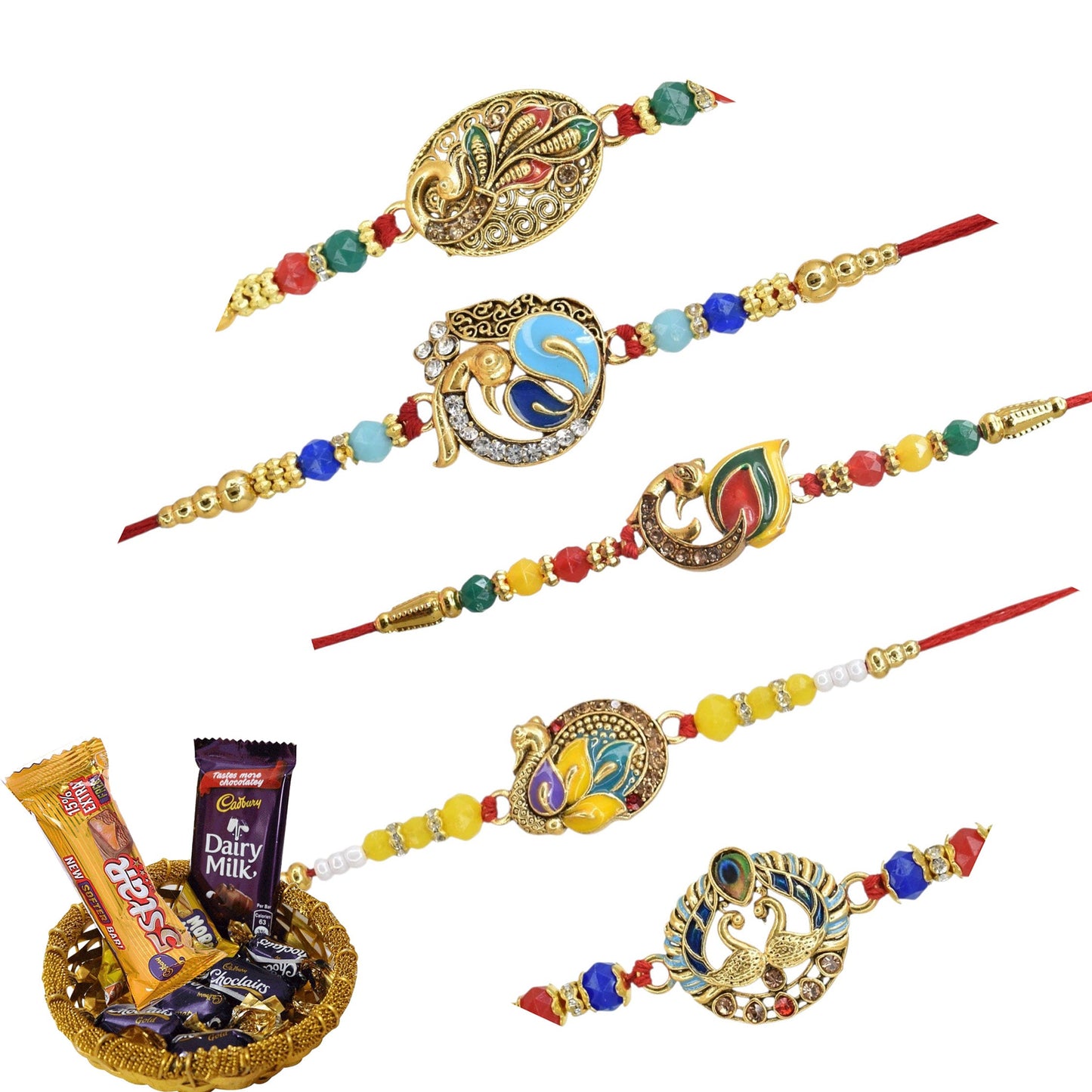 Combo Rakhi, Latest Rakhi Design 2025, Rakhi with chocolate gift hamper