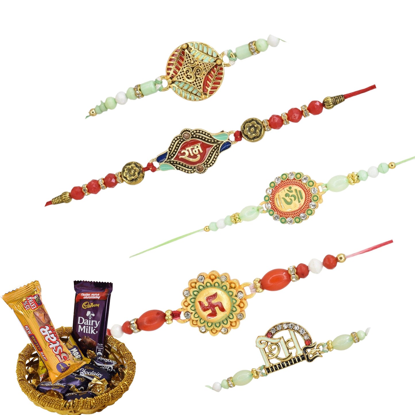 Combo Rakhi, Latest Rakhi Design 2025, Rakhi with chocolate gift hamper