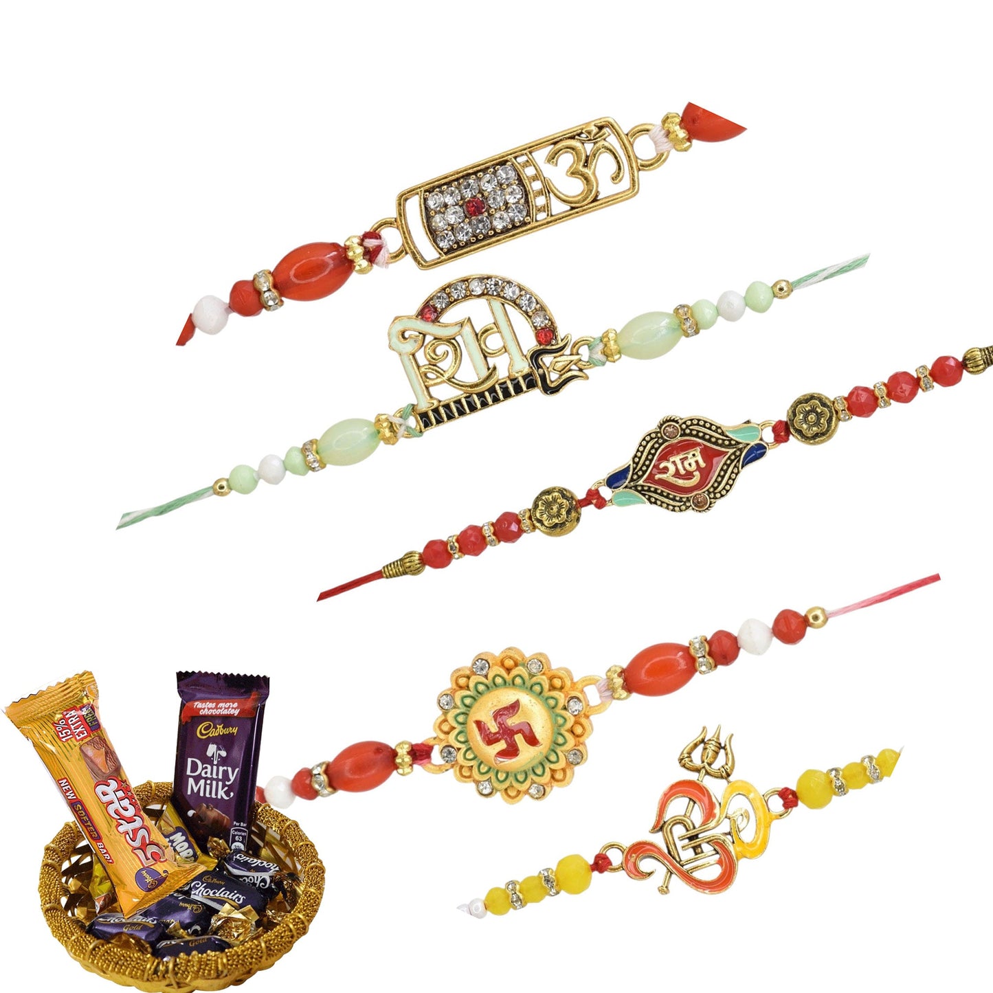 Combo Rakhi, Latest Rakhi Design 2025, Rakhi with chocolate gift hamper