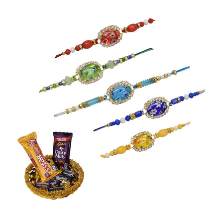 Combo Rakhi, Latest Rakhi Design 2025, Rakhi with chocolate gift hamper