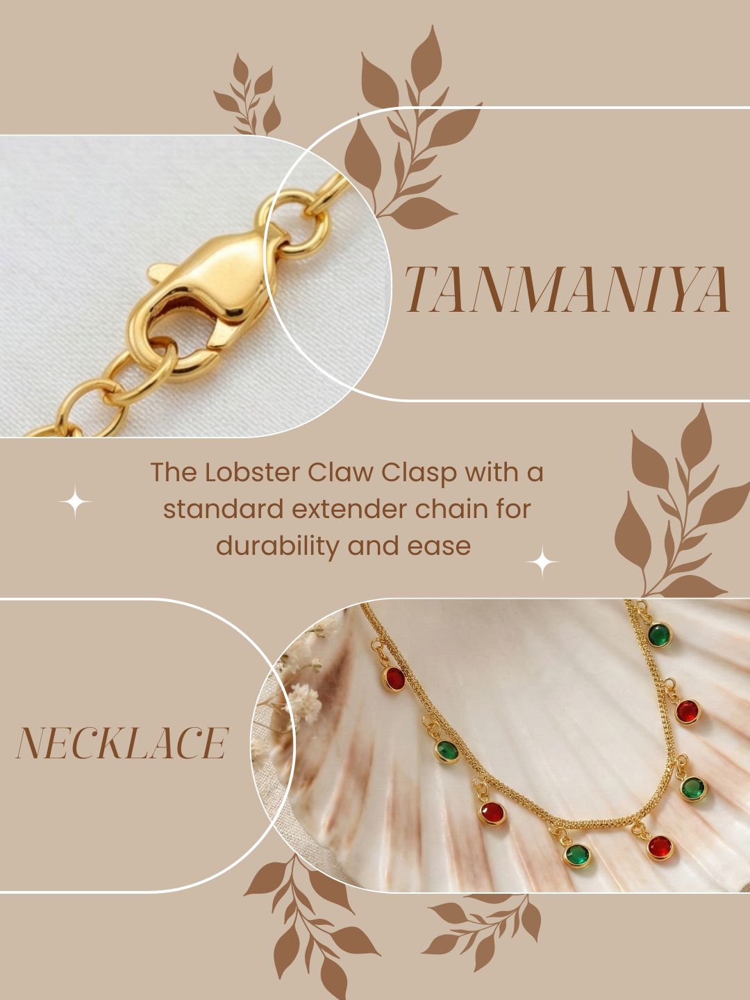 Luxury Multilayer Pearl chain maala  with Gemstone Detailing