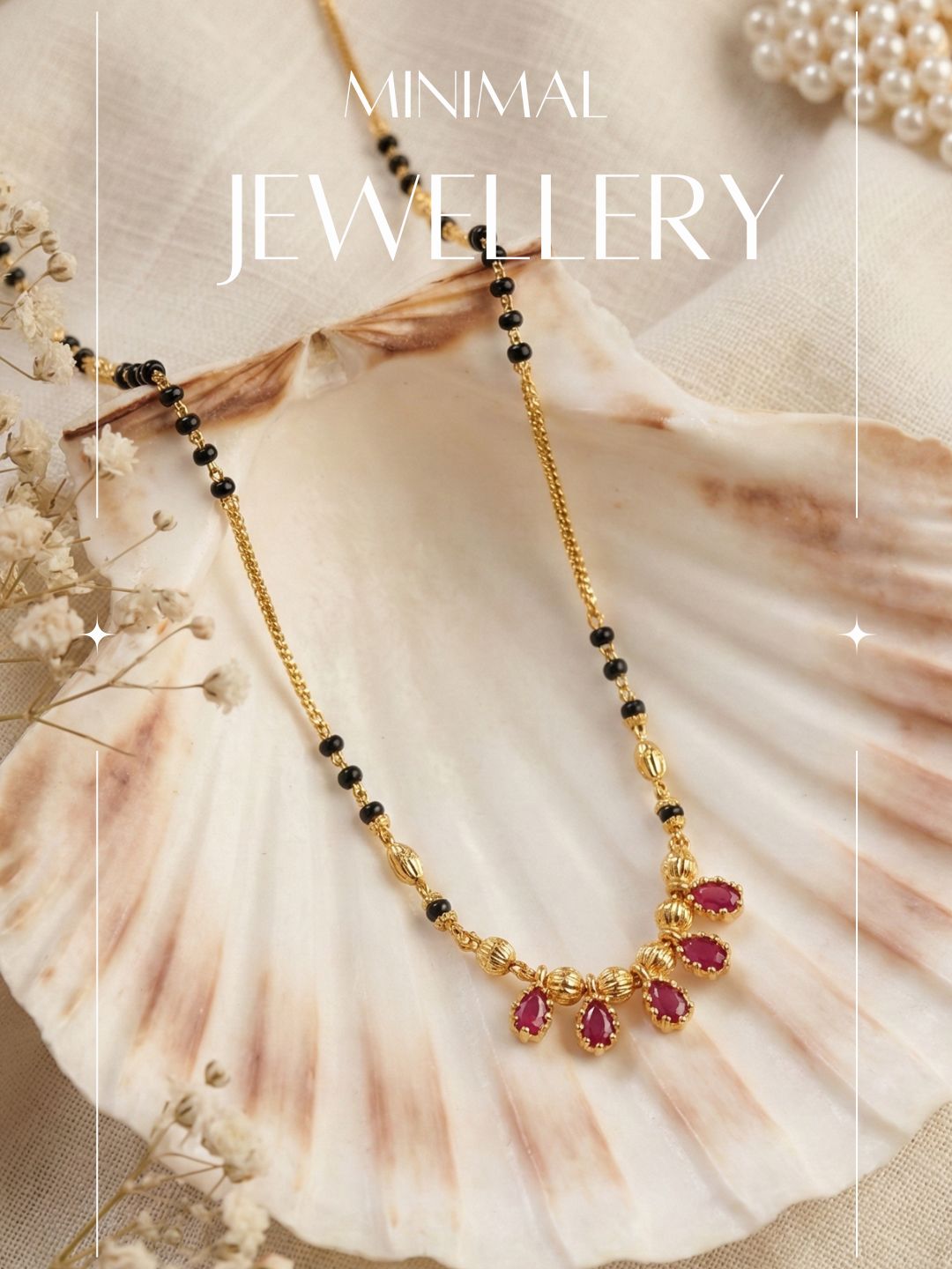 Luxury Multilayer Pearl chain maala  with Gemstone Detailing