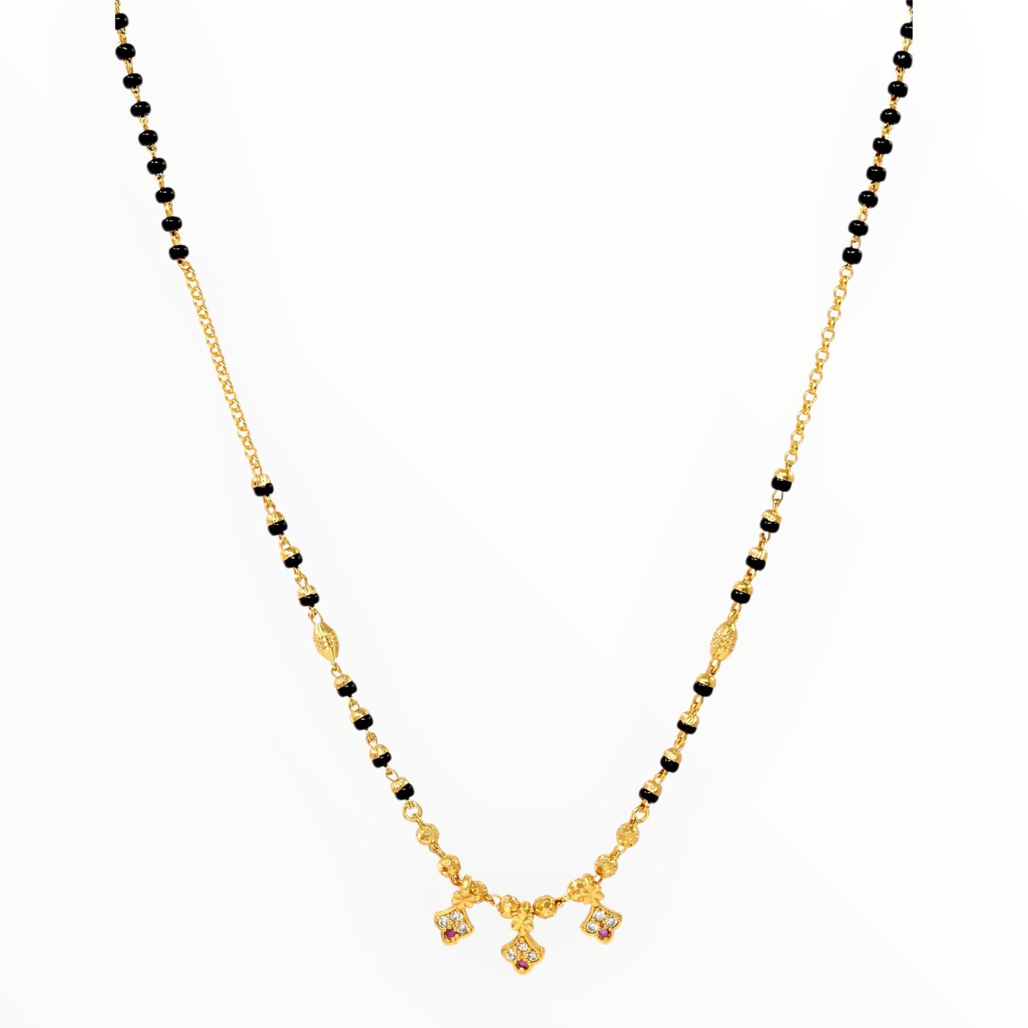 Luxury Multilayer Pearl chain maala  with Gemstone Detailing