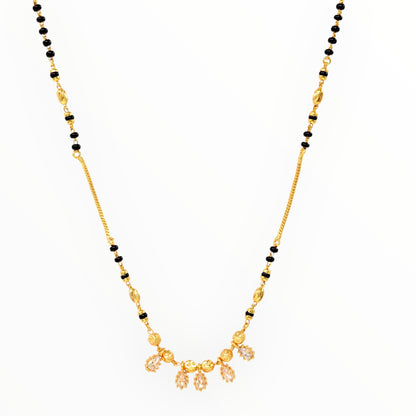 Luxury Multilayer Pearl chain maala  with Gemstone Detailing