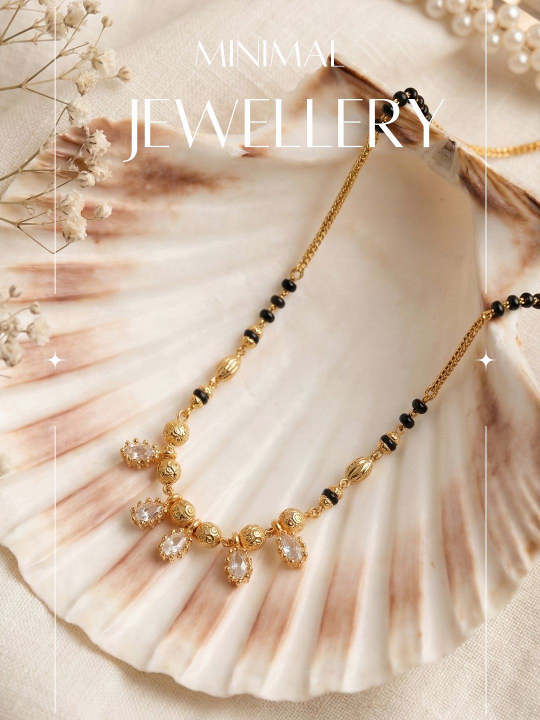 Luxury Multilayer Pearl chain maala  with Gemstone Detailing