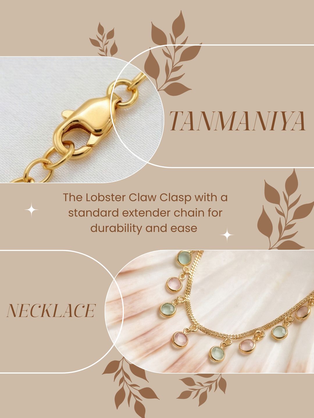 Luxury Multilayer Pearl chain maala  with Gemstone Detailing