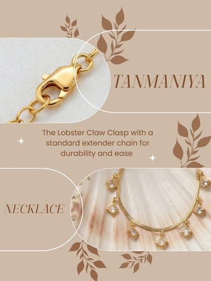 Luxury Multilayer Pearl chain maala  with Gemstone Detailing