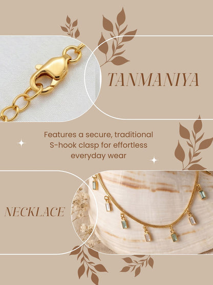 Statement Multilayer Dokiya Chain with Traditional Gemstones