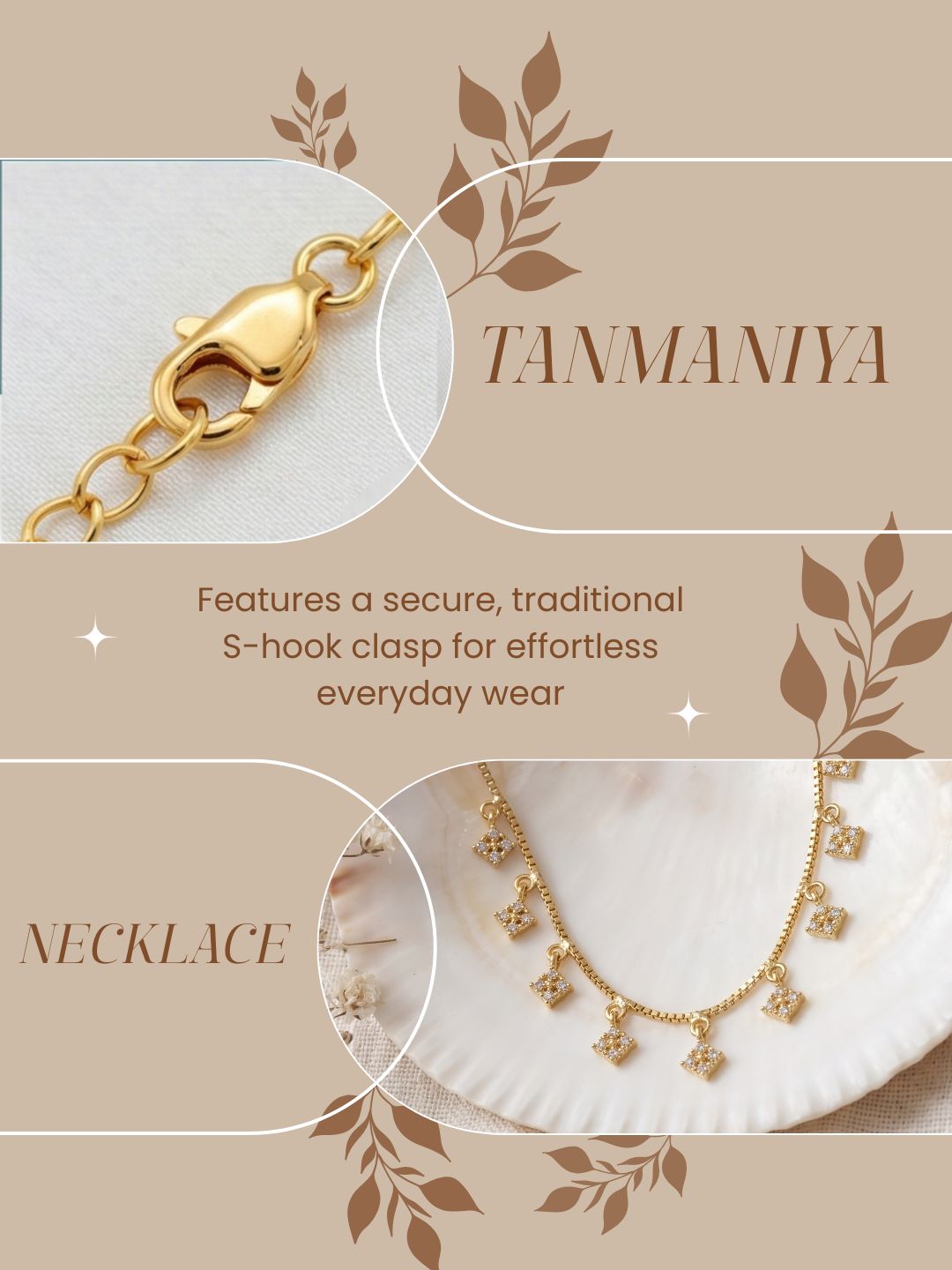 Statement Multilayer Dokiya Chain with Traditional Gemstones