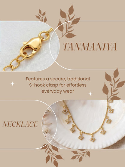 Statement Multilayer Dokiya Chain with Traditional Gemstones