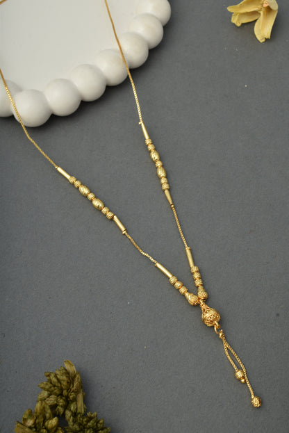 Ethnic Gold-Toned Tanmaniya Necklace for Women