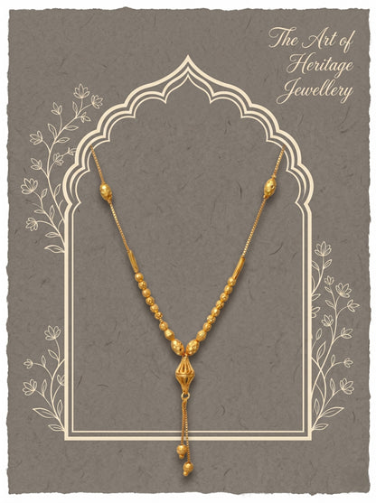 Ethnic Gold-Toned Tanmaniya Necklace for Women