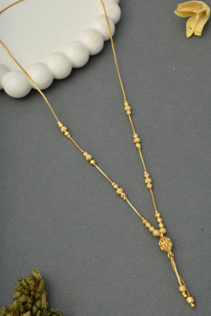 Ethnic Gold-Toned Tanmaniya Necklace for Women