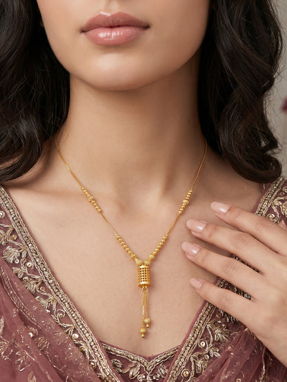 Ethnic Gold-Toned Tanmaniya Necklace for Women
