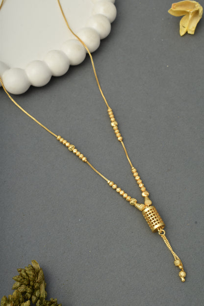 Ethnic Gold-Toned Tanmaniya Necklace for Women