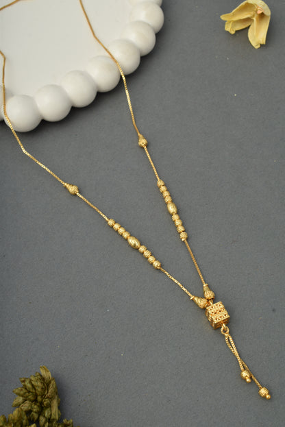 Ethnic Gold-Toned Tanmaniya Necklace for Women