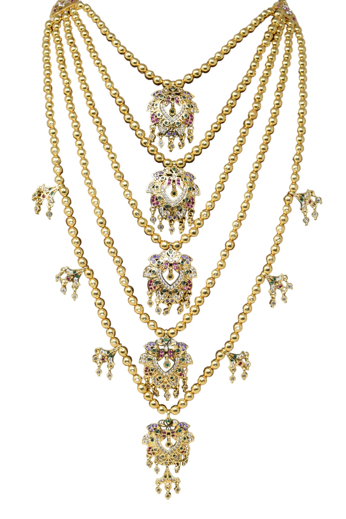 AD Dohari Traditional Necklace Micro Gold 1 Gram Plated