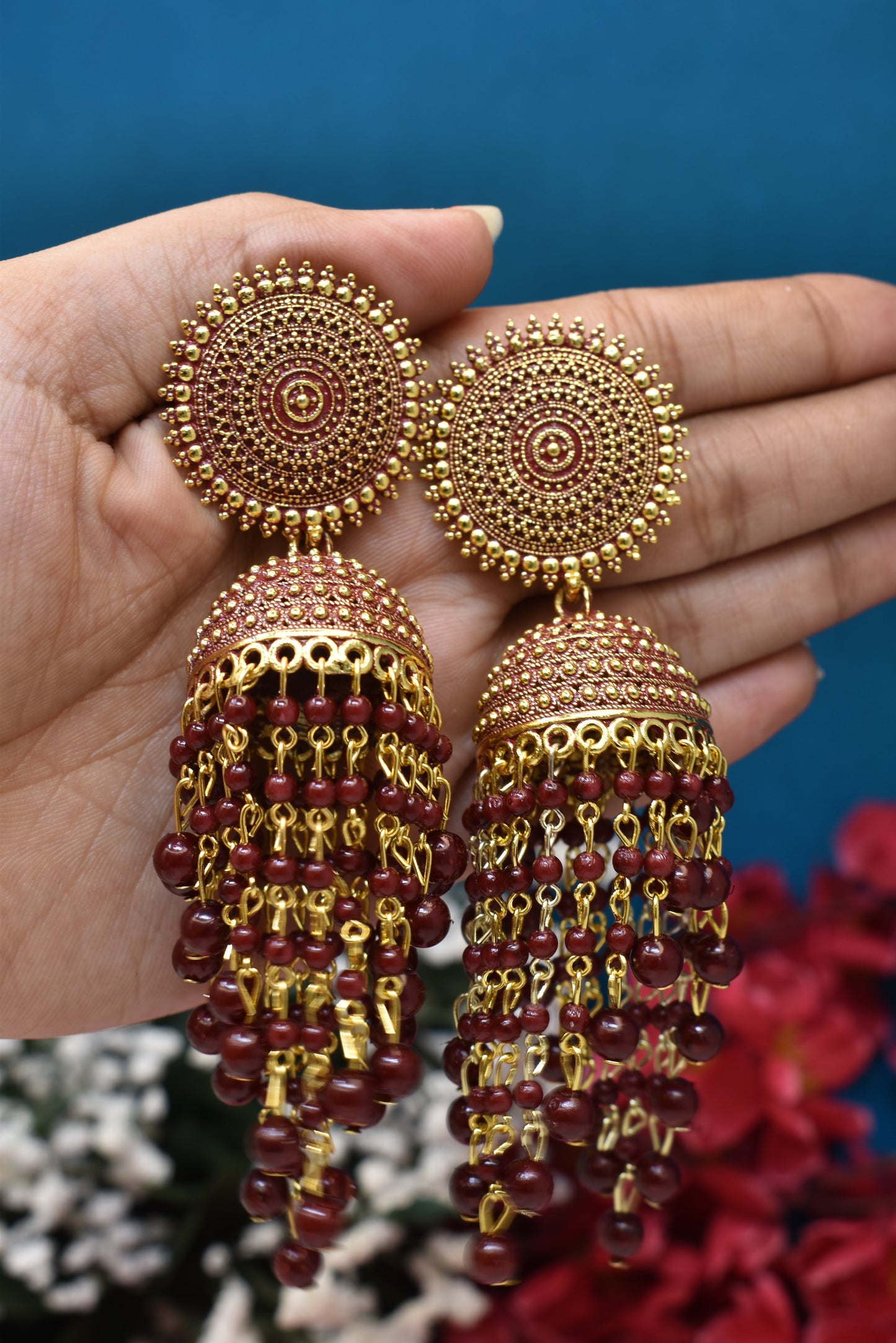 kundan jhumka,meenakari earrings,kahmiri earring,chandbali,chandelier earrings, dome jhumkas,pearl cluster jhumka, long earrings,heavy earrings,big earrings,designer earrings,latest design,new design