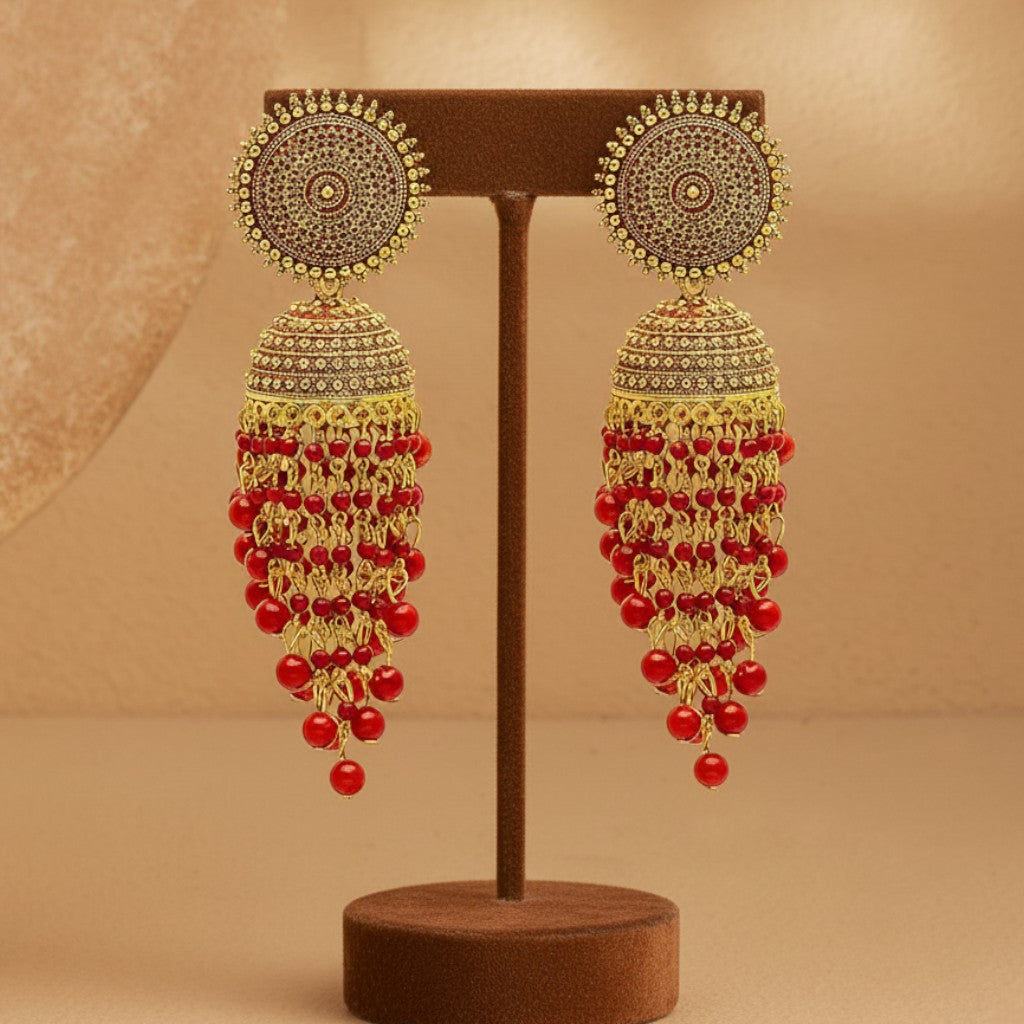 kundan jhumka,meenakari earrings,kahmiri earring,chandbali,chandelier earrings, dome jhumkas,pearl cluster jhumka, long earrings,heavy earrings,big earrings,designer earrings,latest design,new design