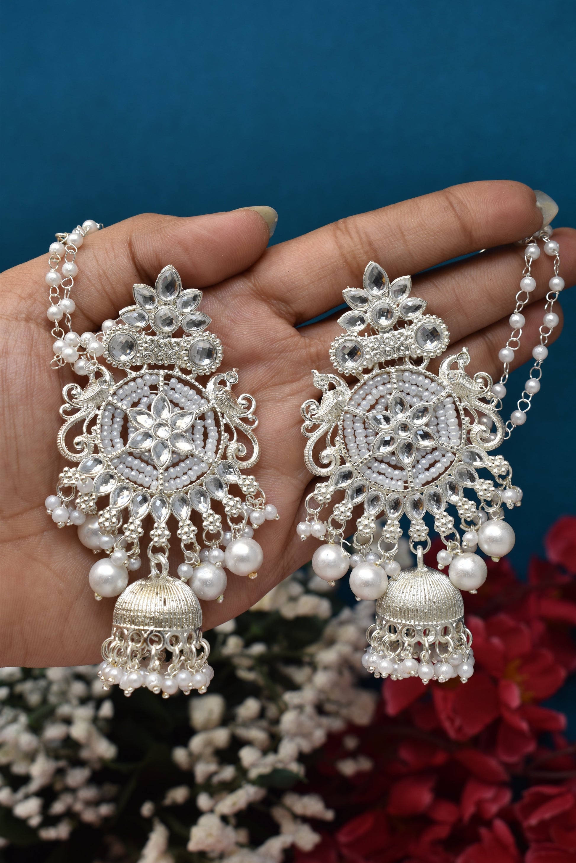 kundan jhumka,meenakari earrings,kahmiri earring,chandbali,chandelier earrings, dome jhumkas,pearl cluster jhumka, long earrings,heavy earrings,big earrings,designer earrings,latest design,new design