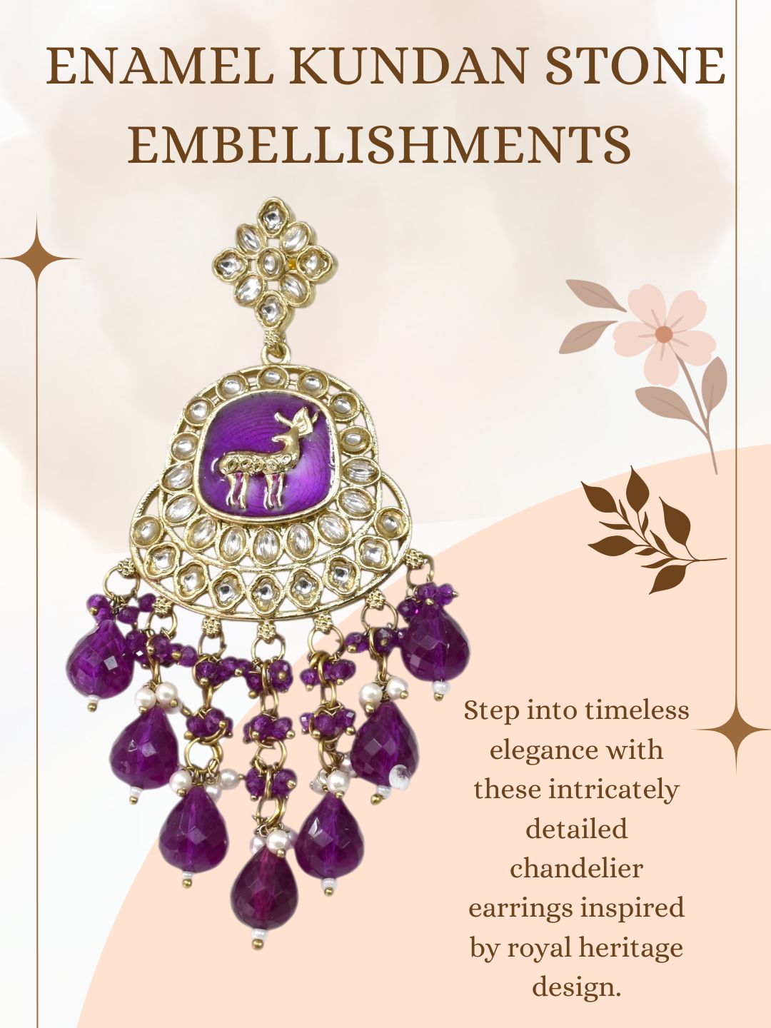 Meira Jewellery Gold Plated Traditional Kundan Drop Earrings for Women, Statement Chandbali Style Earrings with Stone Work and Beaded Dangling Drops, Festive Wedding Party Long Dangler Earrings-20