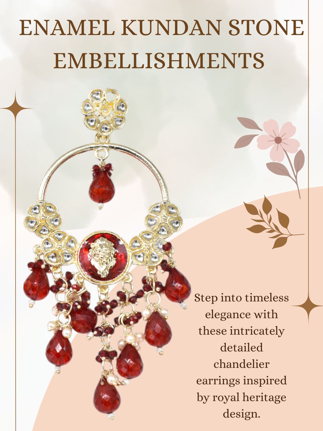 Meira Jewellery Gold Plated Traditional Kundan Drop Earrings for Women, Statement Chandbali Style Earrings with Stone Work and Beaded Dangling Drops, Festive Wedding Party Long Dangler Earrings-32