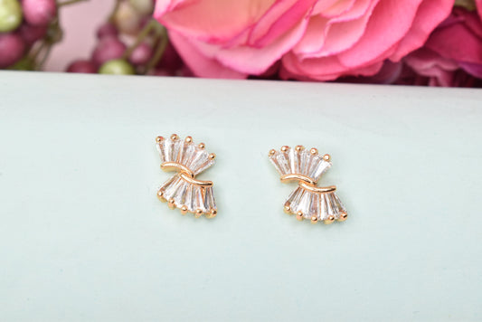 Rosegold,Stylish Latest Partywear,Dailywear,Delicate Officewear,Small stud,Antique earrings,Trend earrings for girls