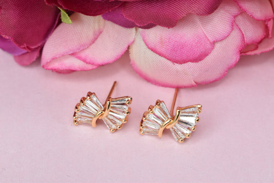 Rosegold,Stylish Latest Partywear,Dailywear,Delicate Officewear,Small stud,Antique earrings,Trend earrings for girls