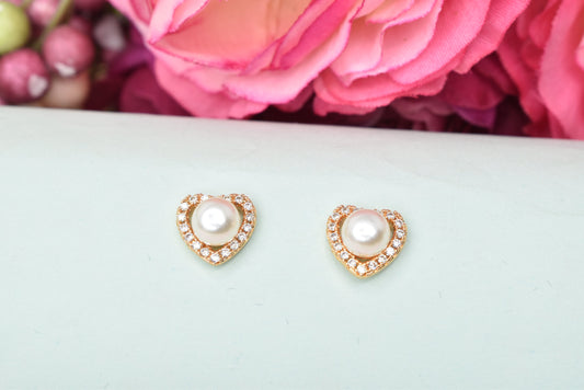 Rosegold,Stylish Latest Partywear,Dailywear,Delicate Officewear,Small stud,Antique earrings,Trend earrings for girls