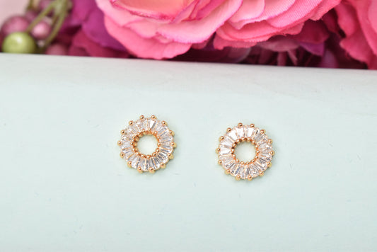 Rosegold,Stylish Latest Partywear,Dailywear,Delicate Officewear,Small stud,Antique earrings,Trend earrings for girls