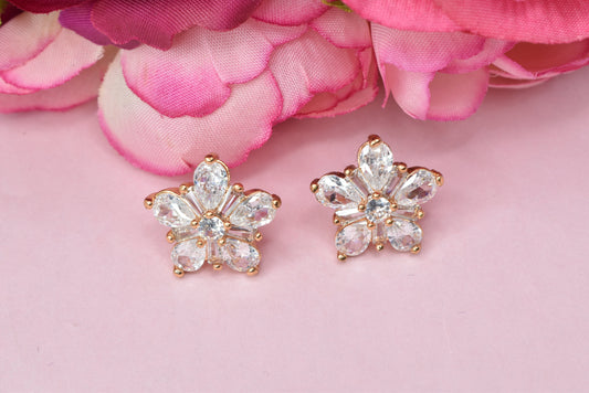 Rosegold,Stylish Latest Partywear,Dailywear,Delicate Officewear,Small stud,Antique earrings,Trend earrings for girls