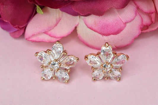 Rosegold,Stylish Latest Partywear,Dailywear,Delicate Officewear,Small stud,Antique earrings,Trend earrings for girls