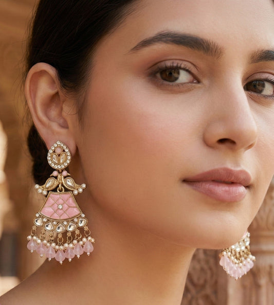 kundan jhumka,meenakari earrings,kahmiri earring,chandbali,chandelier earrings, dome jhumkas,pearl cluster jhumka, long earrings,heavy earrings,big earrings,designer earrings,latest design,new design