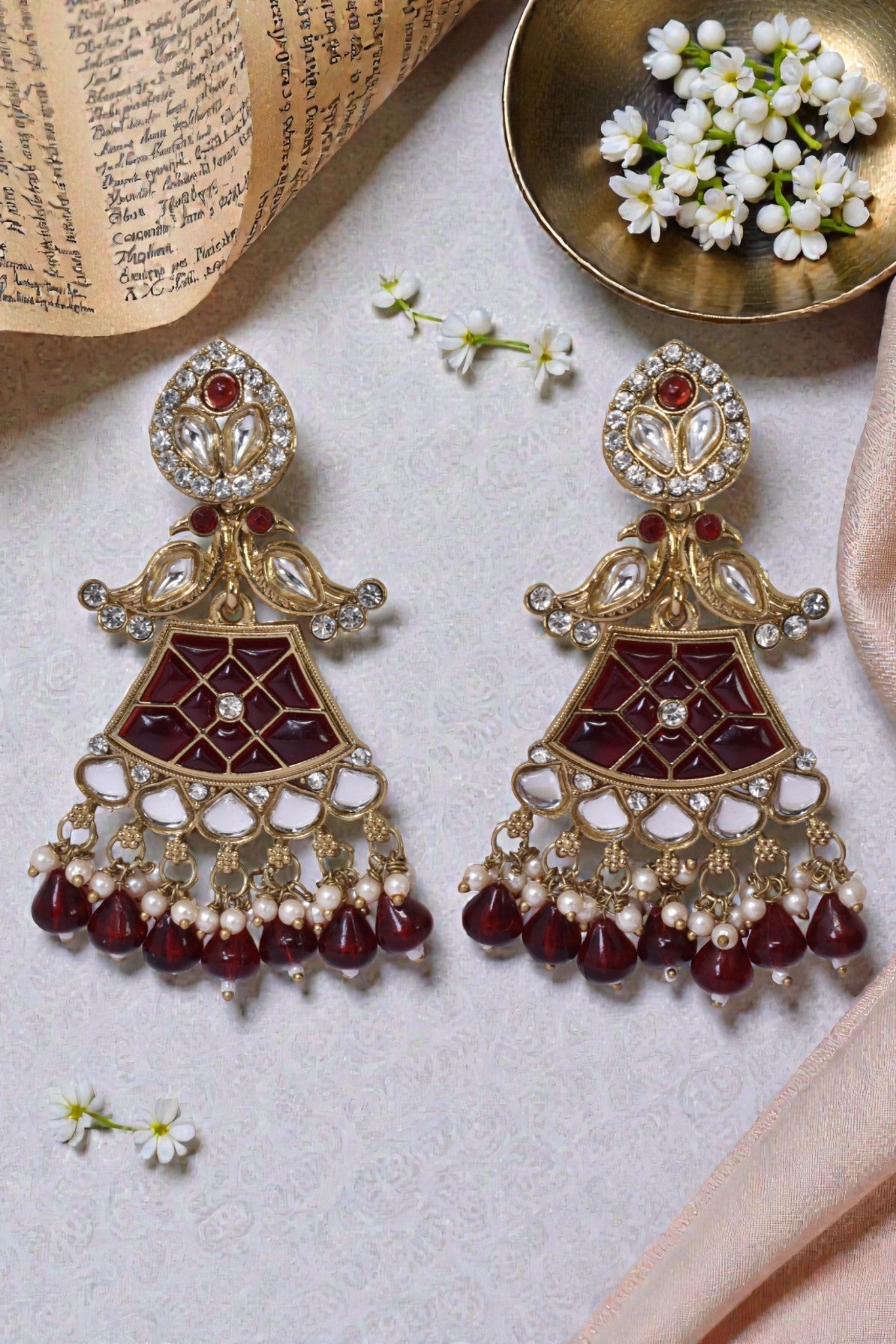 kundan jhumka,meenakari earrings,kahmiri earring,chandbali,chandelier earrings, dome jhumkas,pearl cluster jhumka, long earrings,heavy earrings,big earrings,designer earrings,latest design,new design