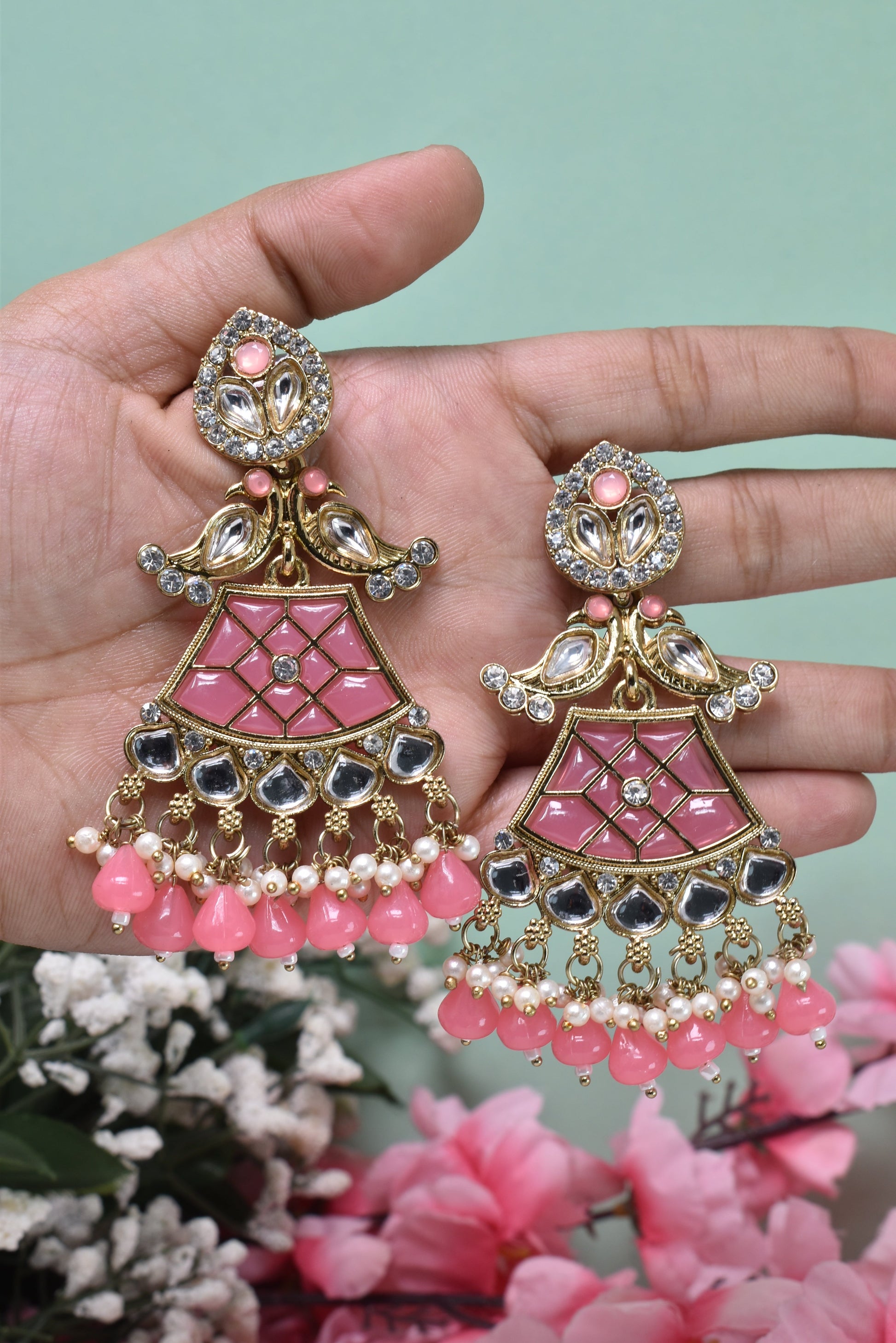 kundan jhumka,meenakari earrings,kahmiri earring,chandbali,chandelier earrings, dome jhumkas,pearl cluster jhumka, long earrings,heavy earrings,big earrings,designer earrings,latest design,new design