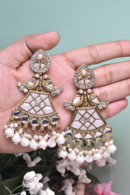 kundan jhumka,meenakari earrings,kahmiri earring,chandbali,chandelier earrings, dome jhumkas,pearl cluster jhumka, long earrings,heavy earrings,big earrings,designer earrings,latest design,new design