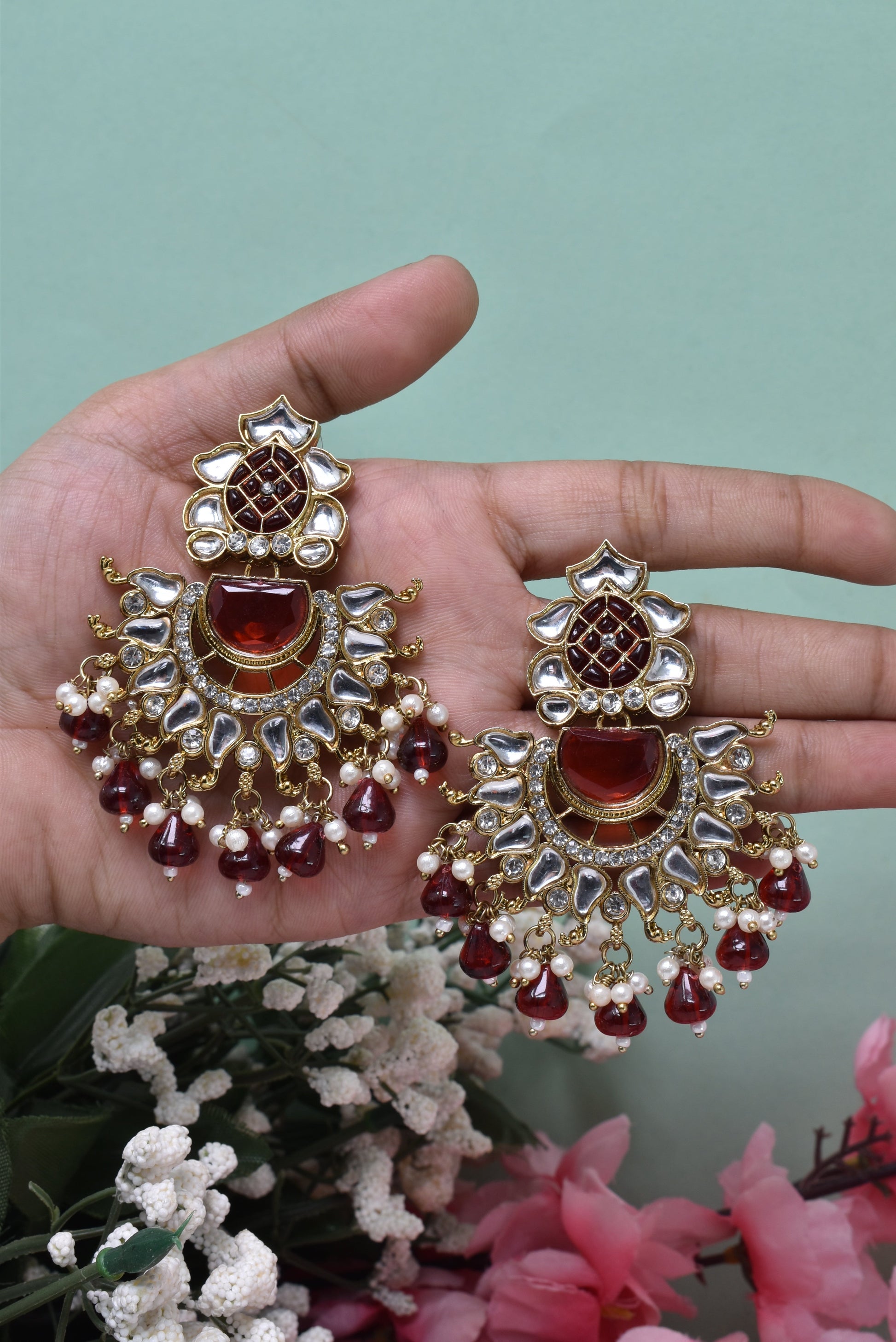 kundan jhumka,meenakari earrings,kahmiri earring,chandbali,chandelier earrings, dome jhumkas,pearl cluster jhumka, long earrings,heavy earrings,big earrings,designer earrings,latest design,new design