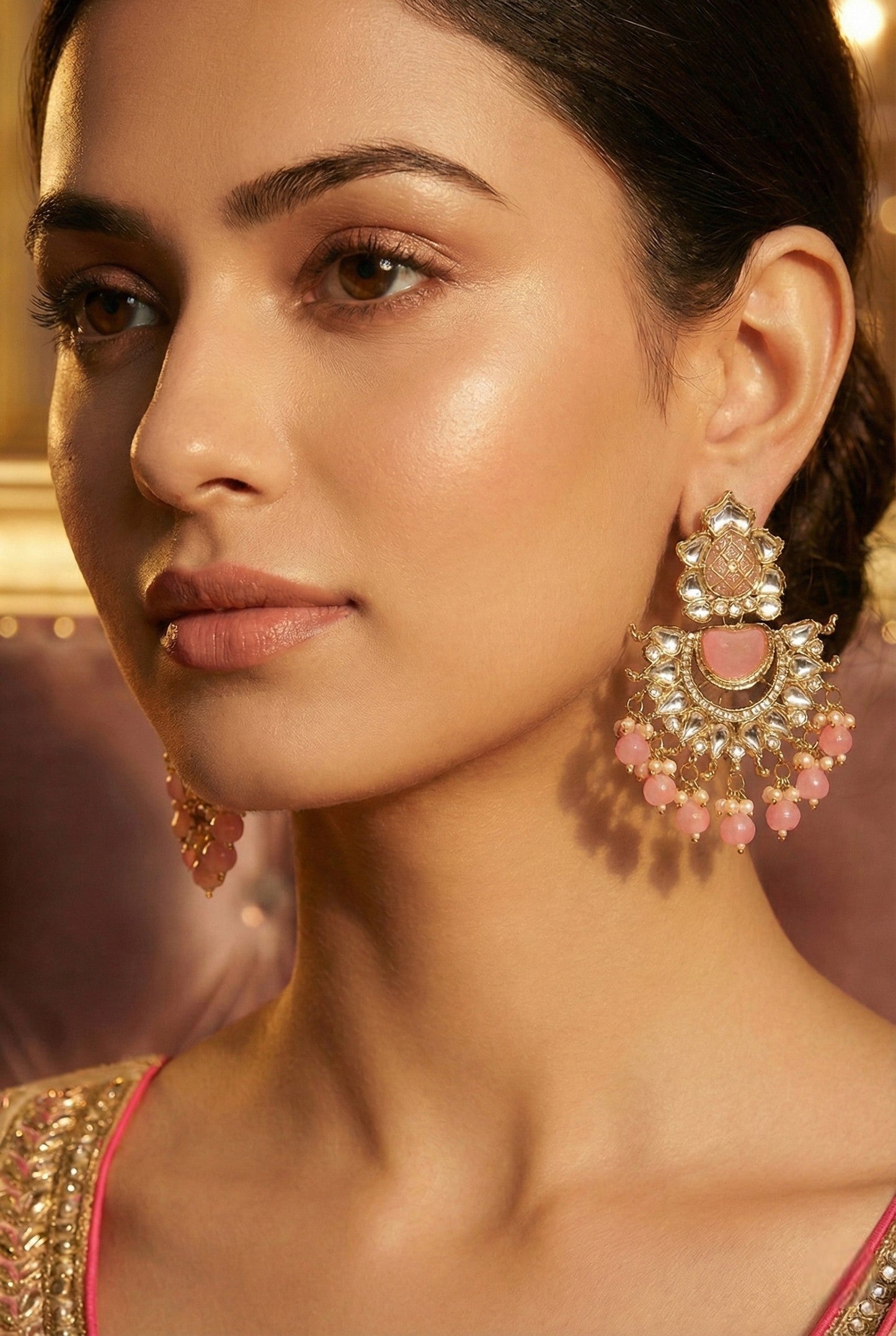 kundan jhumka,meenakari earrings,kahmiri earring,chandbali,chandelier earrings, dome jhumkas,pearl cluster jhumka, long earrings,heavy earrings,big earrings,designer earrings,latest design,new design