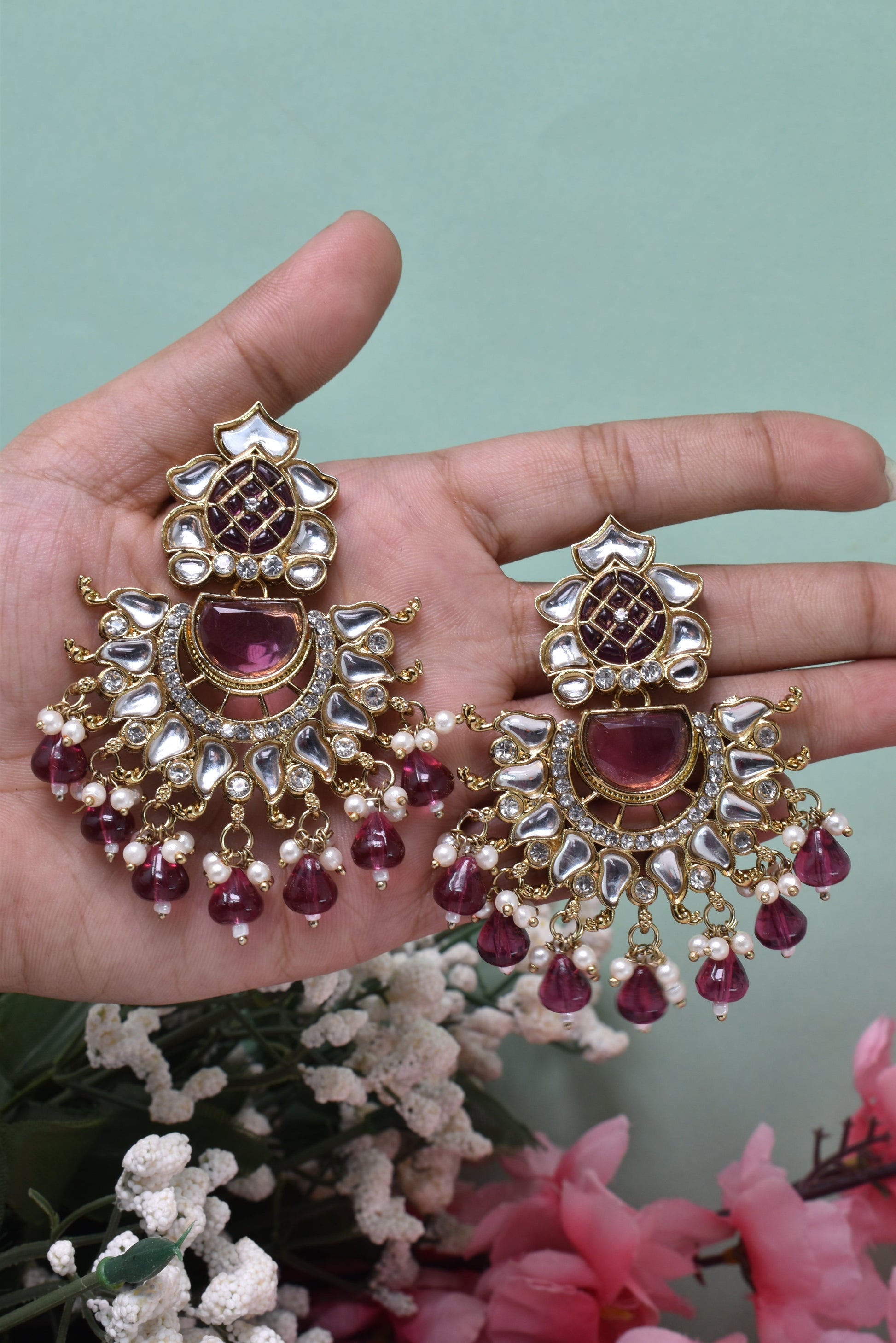 kundan jhumka,meenakari earrings,kahmiri earring,chandbali,chandelier earrings, dome jhumkas,pearl cluster jhumka, long earrings,heavy earrings,big earrings,designer earrings,latest design,new design