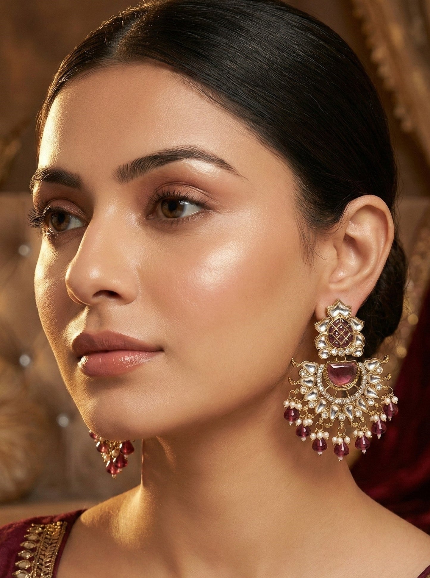 kundan jhumka,meenakari earrings,kahmiri earring,chandbali,chandelier earrings, dome jhumkas,pearl cluster jhumka, long earrings,heavy earrings,big earrings,designer earrings,latest design,new design