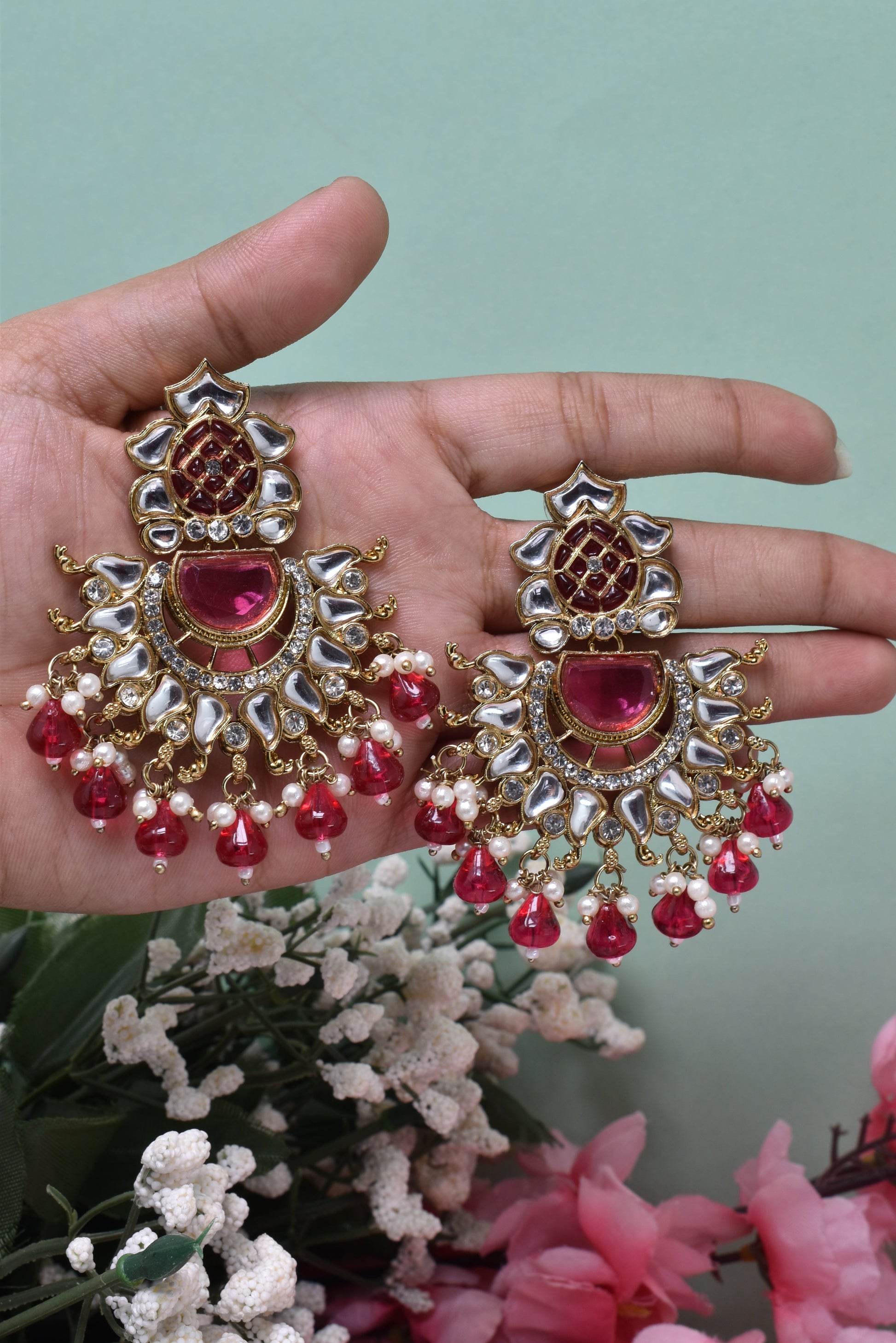 kundan jhumka,meenakari earrings,kahmiri earring,chandbali,chandelier earrings, dome jhumkas,pearl cluster jhumka, long earrings,heavy earrings,big earrings,designer earrings,latest design,new design