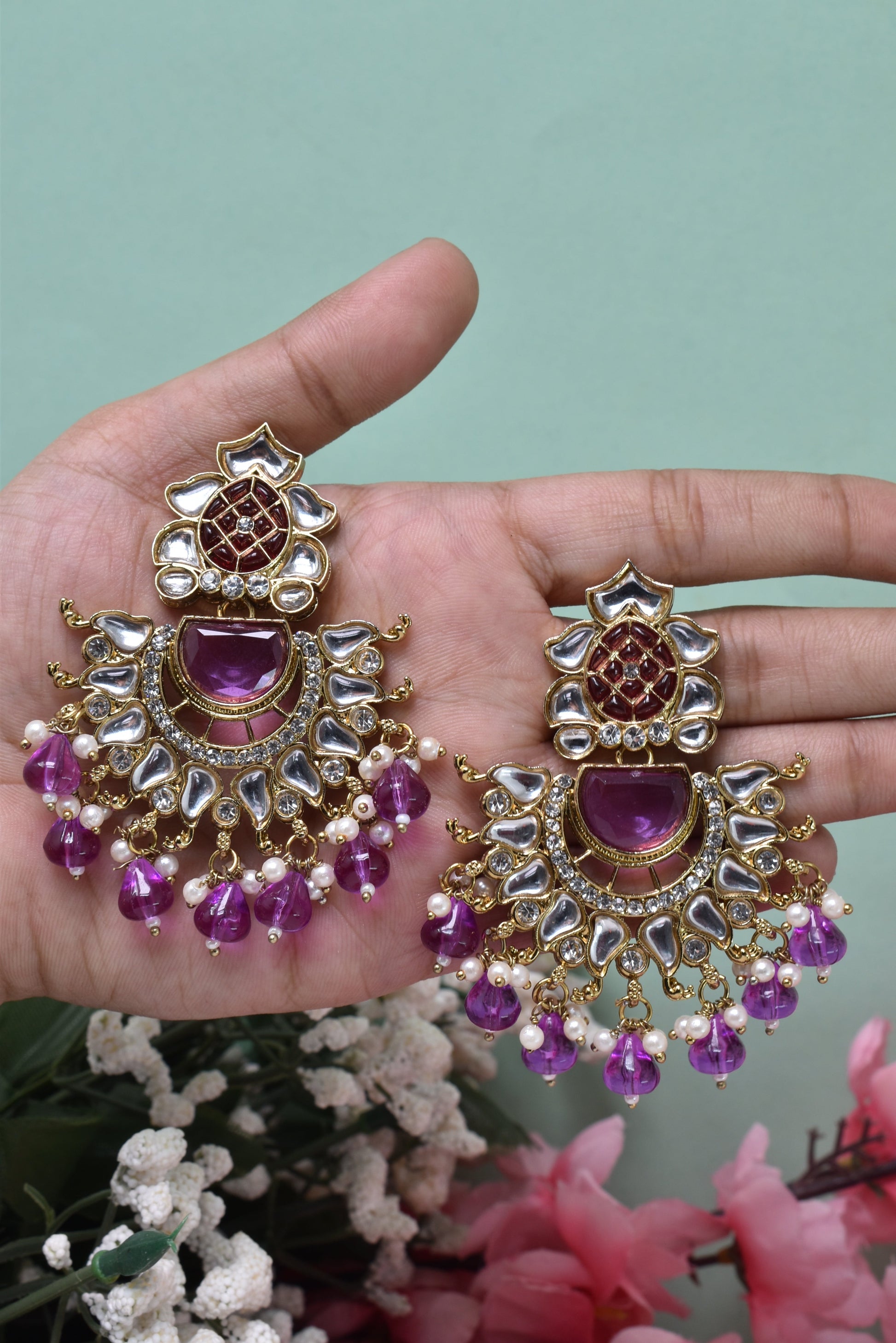 kundan jhumka,meenakari earrings,kahmiri earring,chandbali,chandelier earrings, dome jhumkas,pearl cluster jhumka, long earrings,heavy earrings,big earrings,designer earrings,latest design,new design