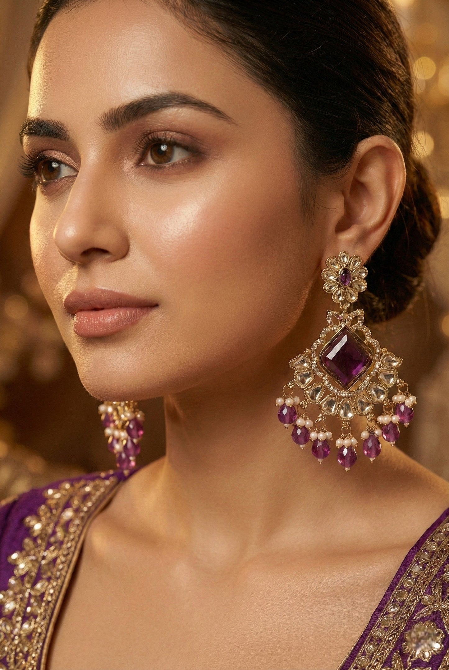 kundan jhumka,meenakari earrings,kahmiri earring,chandbali,chandelier earrings, dome jhumkas,pearl cluster jhumka, long earrings,heavy earrings,big earrings,designer earrings,latest design,new design